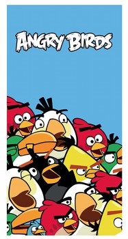 Angry Birds Strandtuch 75x150 hellblau