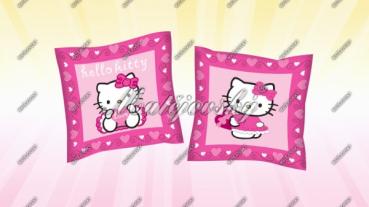 rosa Kissen mit Hello Kitty Motiv